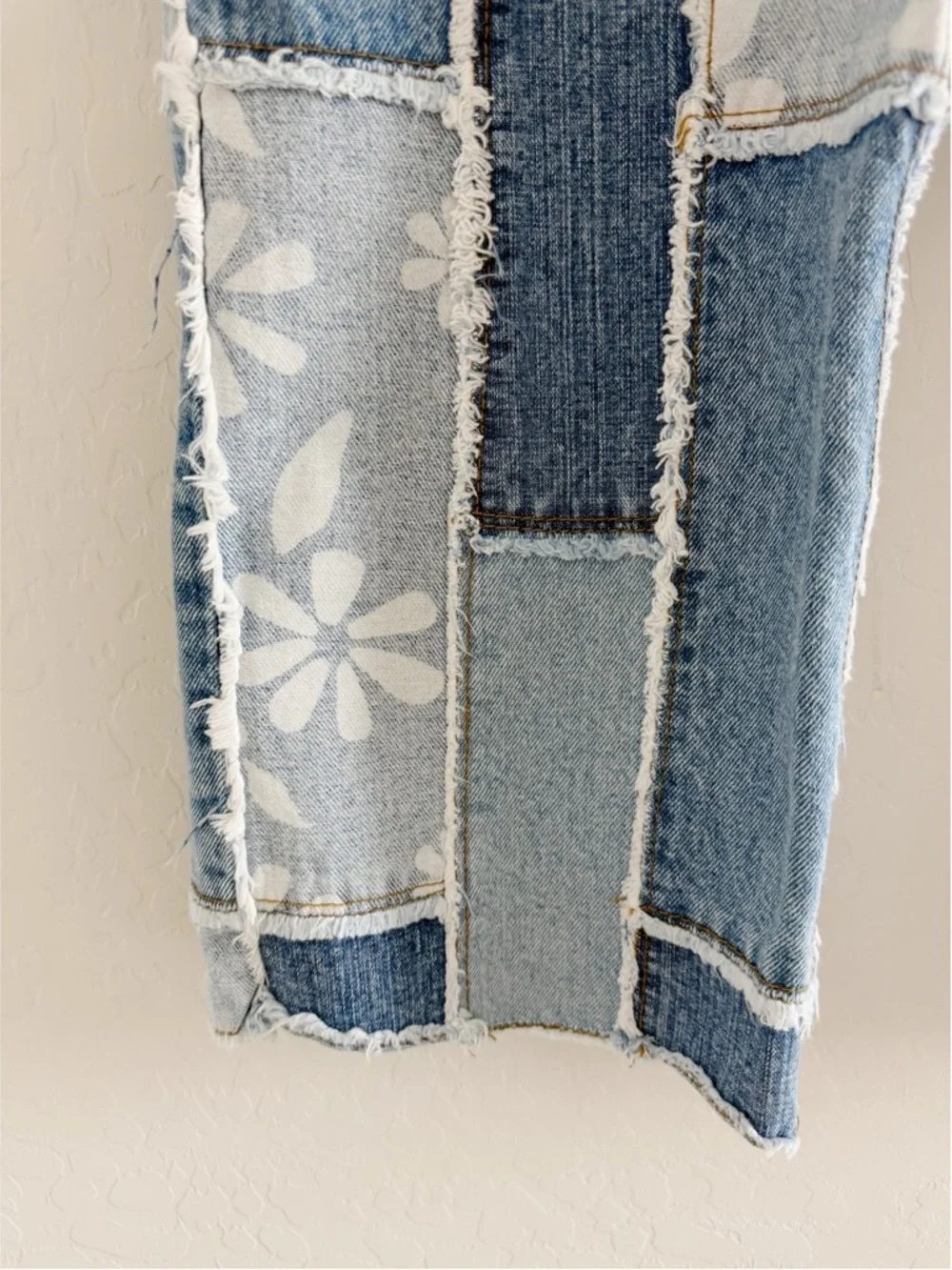 Vintage Zana Di Coastal Cowgirl Patchwork Hippie Coconut Girl Jeans Kick Flare